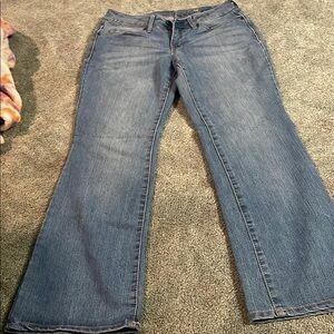 Faded Glory Blue Flare Wide Leg Jeans